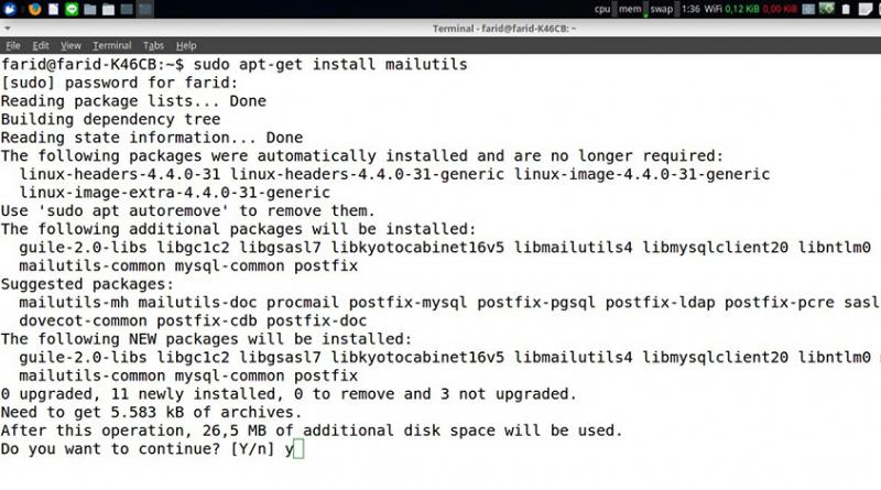 Базовая установка и настройка Sendmail на Ubuntu Server